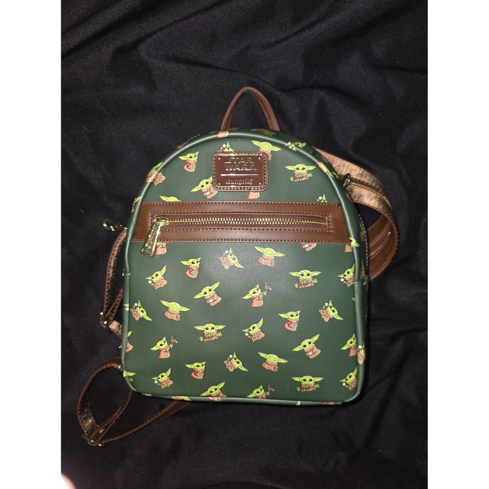 NWOT loungefly Disney star wars Yoda grogu the child mini backpack bookbag bag!